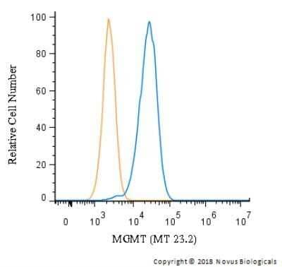 Flow Cytometry: MGMT Antibody (MT 23.2) - Azide and BSA Free [NBP2-80847]