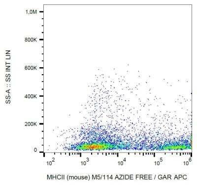 Flow Cytometry: MHC Class II Antibody (M5/114) - Azide and BSA Free [NBP2-21789]