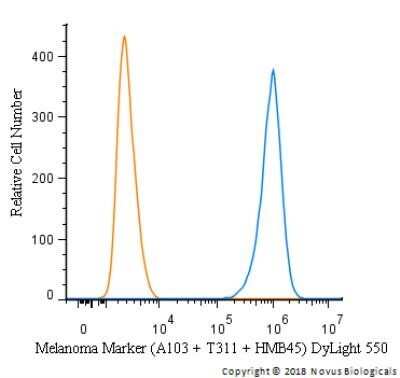 Flow (Intracellular): Melanoma Marker (MART-1 + Tyrosinase + gp100) Antibody (A103 + T311 + HMB45) [NBP2-34339]