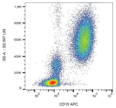 Flow (Cell Surface): Neprilysin/CD10 Antibody (MEM-78) - BSA Free [NB500-372]