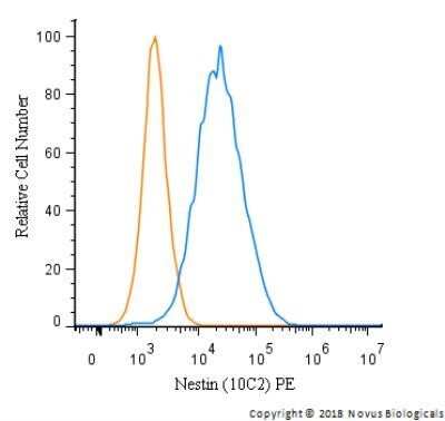 Flow Cytometry: Nestin Antibody (10C2) - Azide and BSA Free [NBP2-80869]