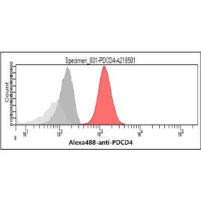 Flow Cytometry: PDCD4 Antibody (k4C1) - BSA Free [NBP1-04329]