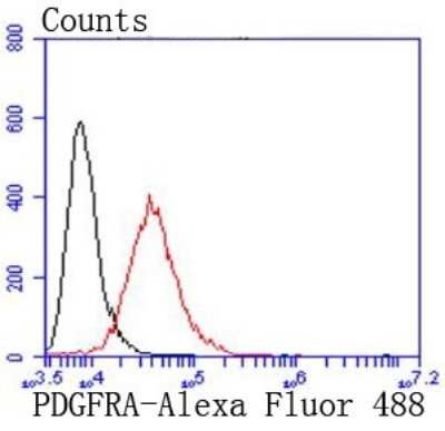 Flow Cytometry: PDGFR alpha Antibody (JF104-6) [NBP2-67025]