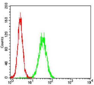 Flow Cytometry: RIAM/APBB1IP Antibody (7E7D12) - BSA Free [NBP2-52416]