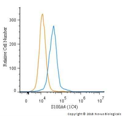 Flow Cytometry: S100A4 Antibody (1C4) - BSA Free [NBP2-36431]