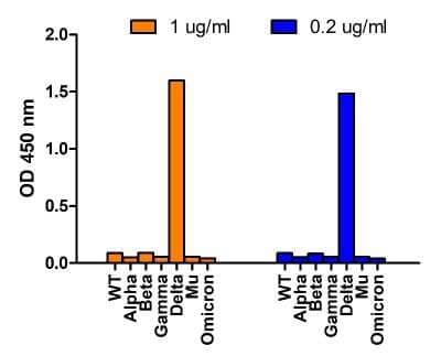 ELISA: SARS-CoV-2 Spike Antibody - Delta Variant, B.1.617.2, India - BSA Free [NBP3-12851]