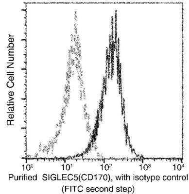 Flow Cytometry: Siglec-5/CD170 Antibody (110) [NBP2-89986]