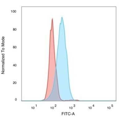 Flow Cytometry: Sirtuin 2/SIRT2 Antibody (PCRP-SIRT2-1A8) - Azide and BSA Free [NBP3-08293]