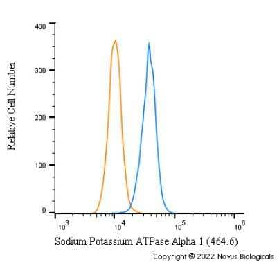Flow Cytometry: Sodium Potassium ATPase Alpha 1 Antibody (464.6) [NB300-146]