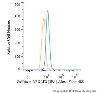Flow Cytometry: Sulfatase-2/SULF2 Antibody (2B4) - Azide and BSA Free [NBP2-80967]