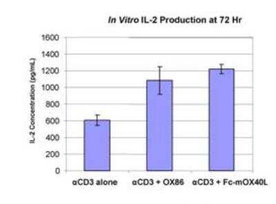 In vitro assay: Recombinant Mouse OX40 Ligand/TNFSF4 Protein [NBP2-26577]