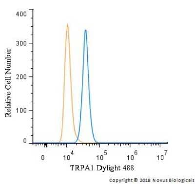 Flow Cytometry: TRPA1 Antibody - BSA Free [NB110-40763]