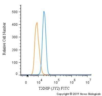 Flow Cytometry: TXNIP Antibody (JY2) - Azide and BSA Free [NBP2-81001]