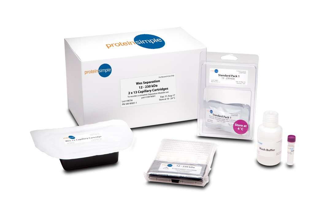 ProteinSimple 12-230 kDa Jess or Wes Separation Module, 2 x 13 capillary cartridges for Simple Western