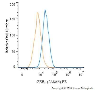 Flow Cytometry: ZEB1 Antibody (2A8A6) - Azide and BSA Free [NBP2-81015]
