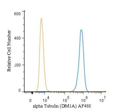 Flow (Intracellular): alpha Tubulin Antibody (DM1A) - BSA Free [NB100-690]