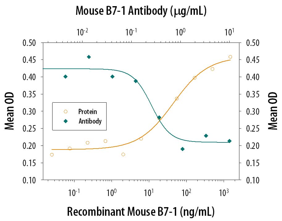 IL‑2 secretion Induced by B7‑1/CD80 and Neutralization by Mouse B7‑1/CD80 Antibody.