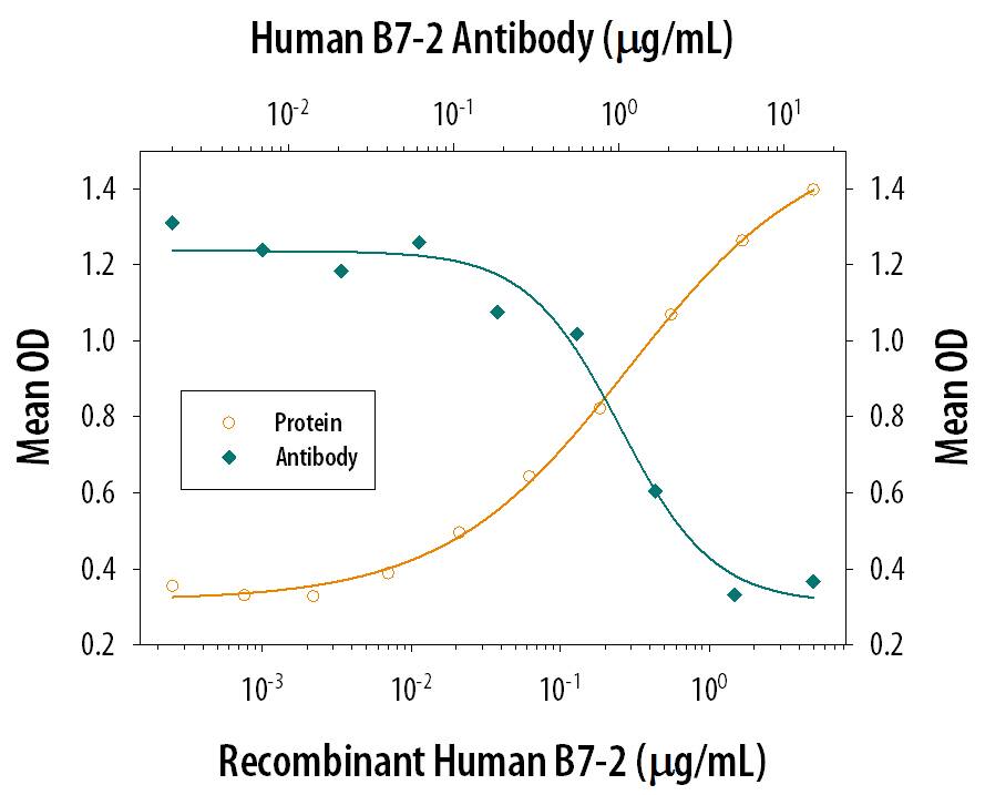 Cell IL-2 Secretion Induced by B7‑2/CD86 and Neutralization by Human B7‑2/CD86 Antibody.