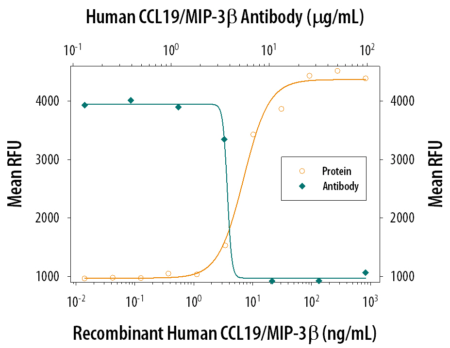 Chemotaxis Induced by CCL19/MIP‑3 beta and Neutrali-zation by Human CCL19/MIP‑3 beta Antibody.