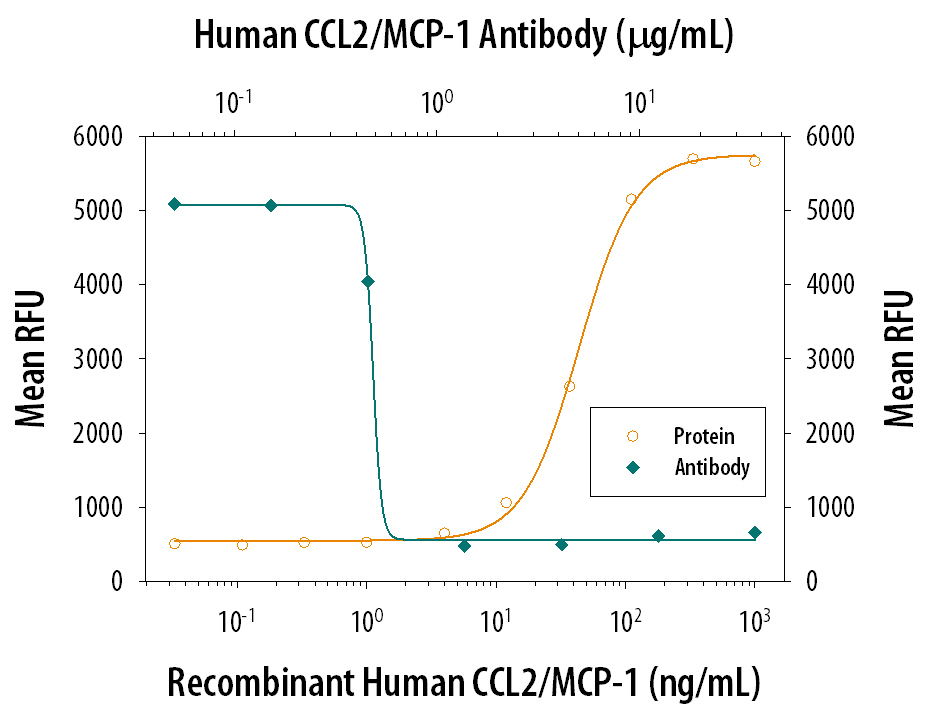 Chemotaxis Induced by CCL2/MCP-1 and Neutralization by Human CCL2/MCP‑1 Antibody.
