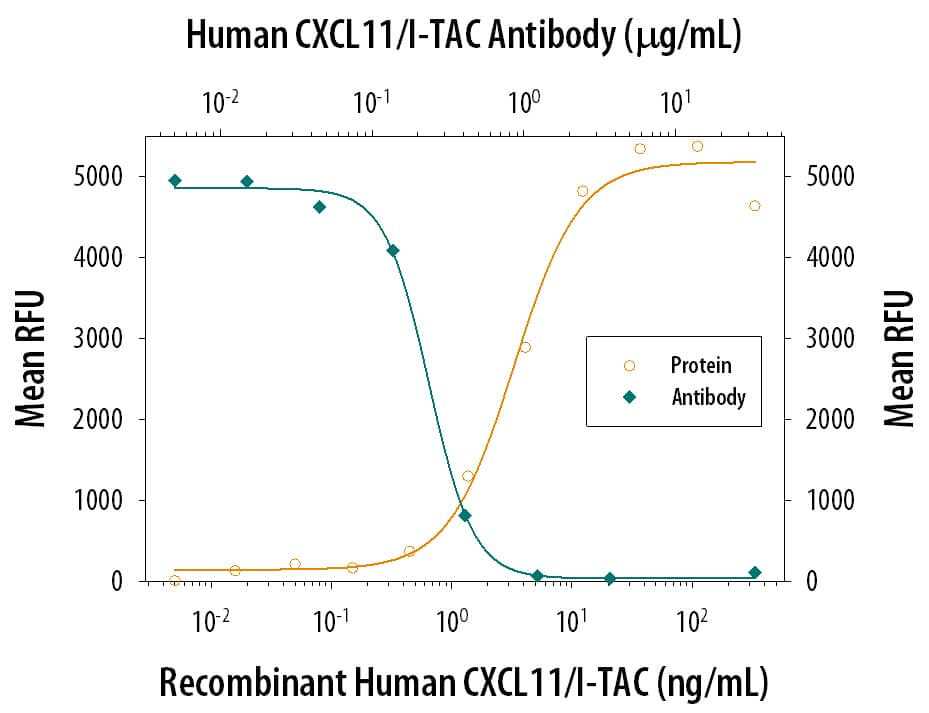 Chemotaxis Induced by CXCL11/I-TAC and Neutralization by Human CXCL11/I-TAC Antibody.