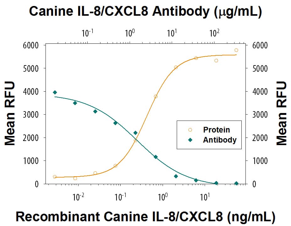 Chemotaxis Induced by CXCL8/IL‑8 and Neutralization by Canine CXCL8/IL‑8 Antibody.