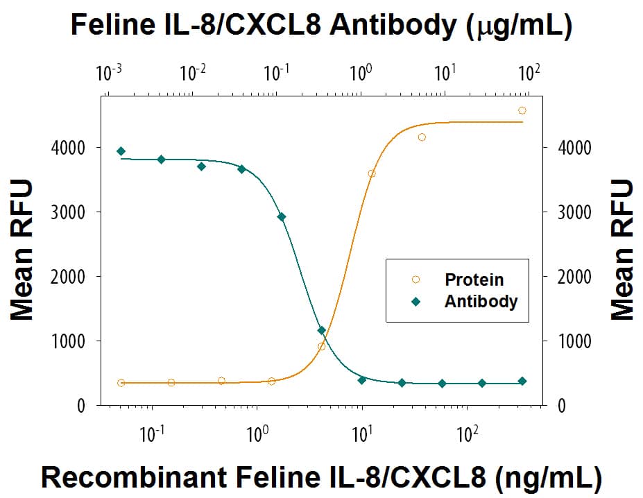 Chemotaxis Induced by IL-8/CXCL8 and Neutralization by Feline IL-8/CXCL8 Antibody.