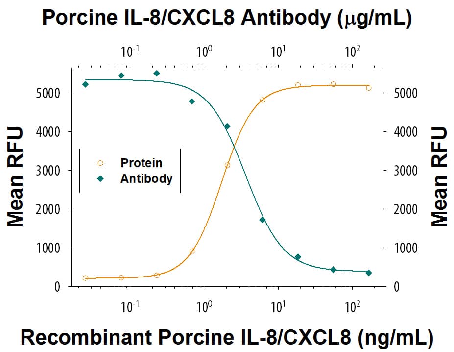 Chemotaxis Induced by IL-8/CXCL8 and Neutralization by Porcine IL-8/CXCL8 Antibody.