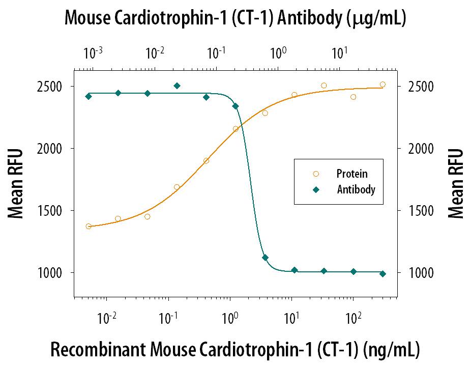 Cell Proliferation Induced by Cardiotrophin‑1/CT‑1 and Neutralization by Mouse Cardiotrophin‑1/CT‑1 Antibody.