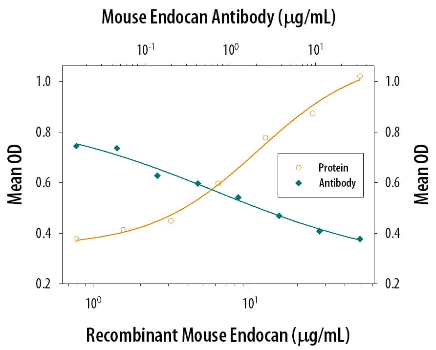 Cell Adhesion Mediated by Endocan/ESM‑1 and Neutral-ization by Mouse Endocan/ ESM‑1 Antibody.