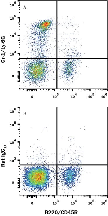 Detection of Ly-6G (GR-1) antibody in Mouse Bone Marrow Cells antibody by Flow Cytometry