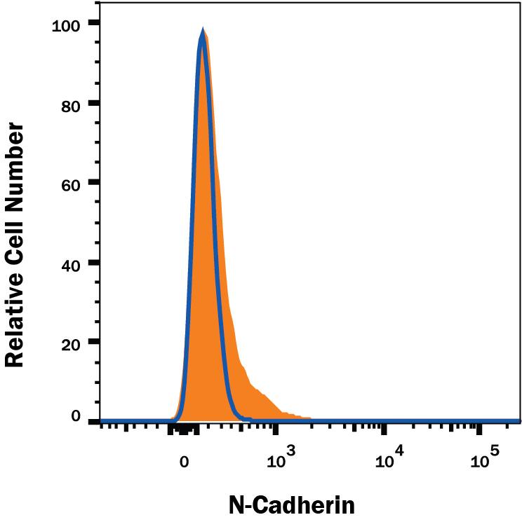 N-Cadherin Antibody Specificity is Shown by Flow Cytometry antibody in Knockout Cell Line