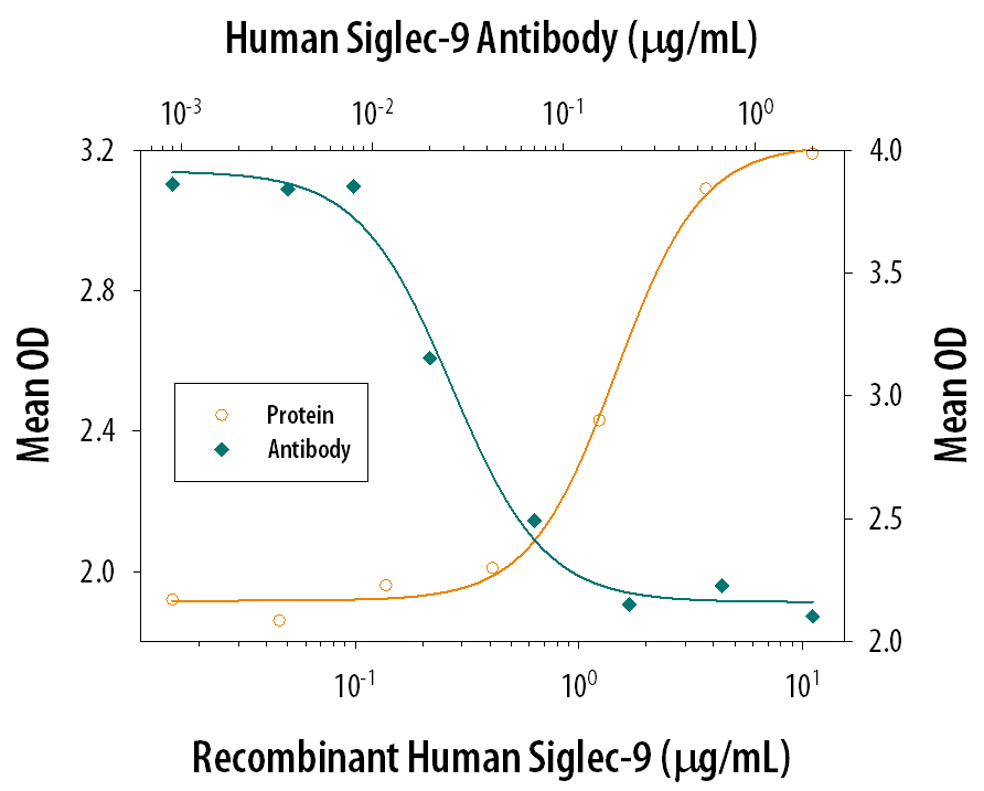 Cell Adhesion Mediated by Siglec‑9 and Neutralization by Human Siglec‑9 Antibody.