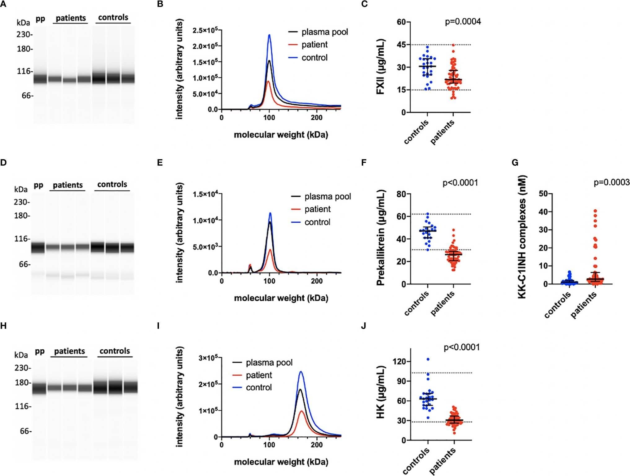 Detection of Human Kininogen/Kininostatin/Bradykinin by Simple Western