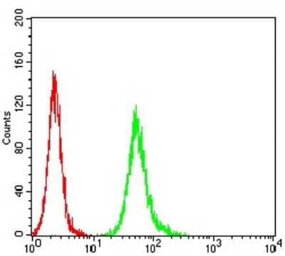 Flow Cytometry: beta-2 Adrenergic R/ADRB2 Antibody (4A6C9) - BSA Free [NBP2-61711]