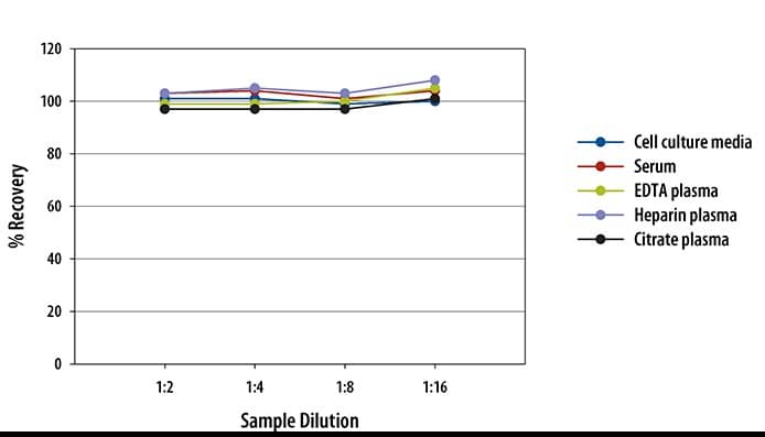 Human Free BDNF ELISA Linearity