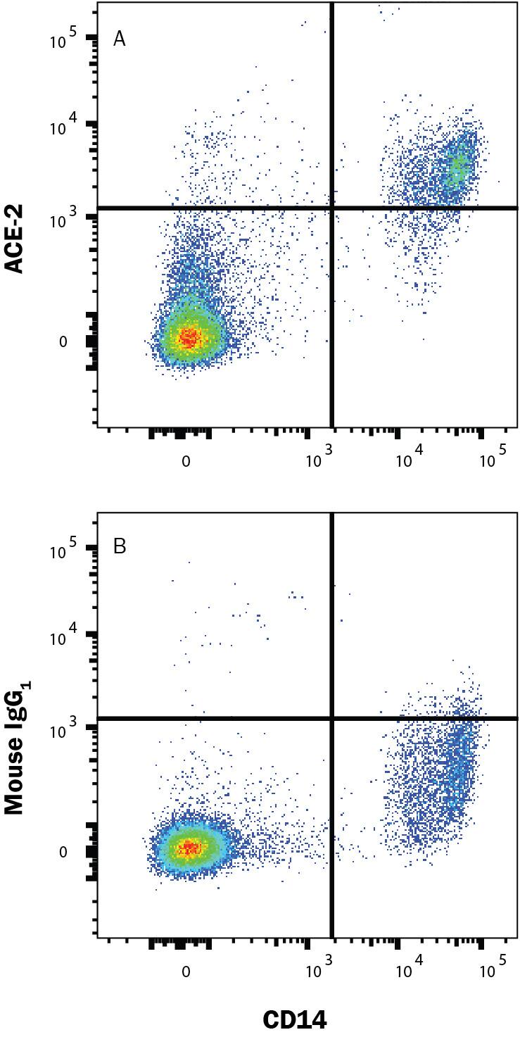 Detection of ACE-2 in Human PBMC by Flow Cytometry.