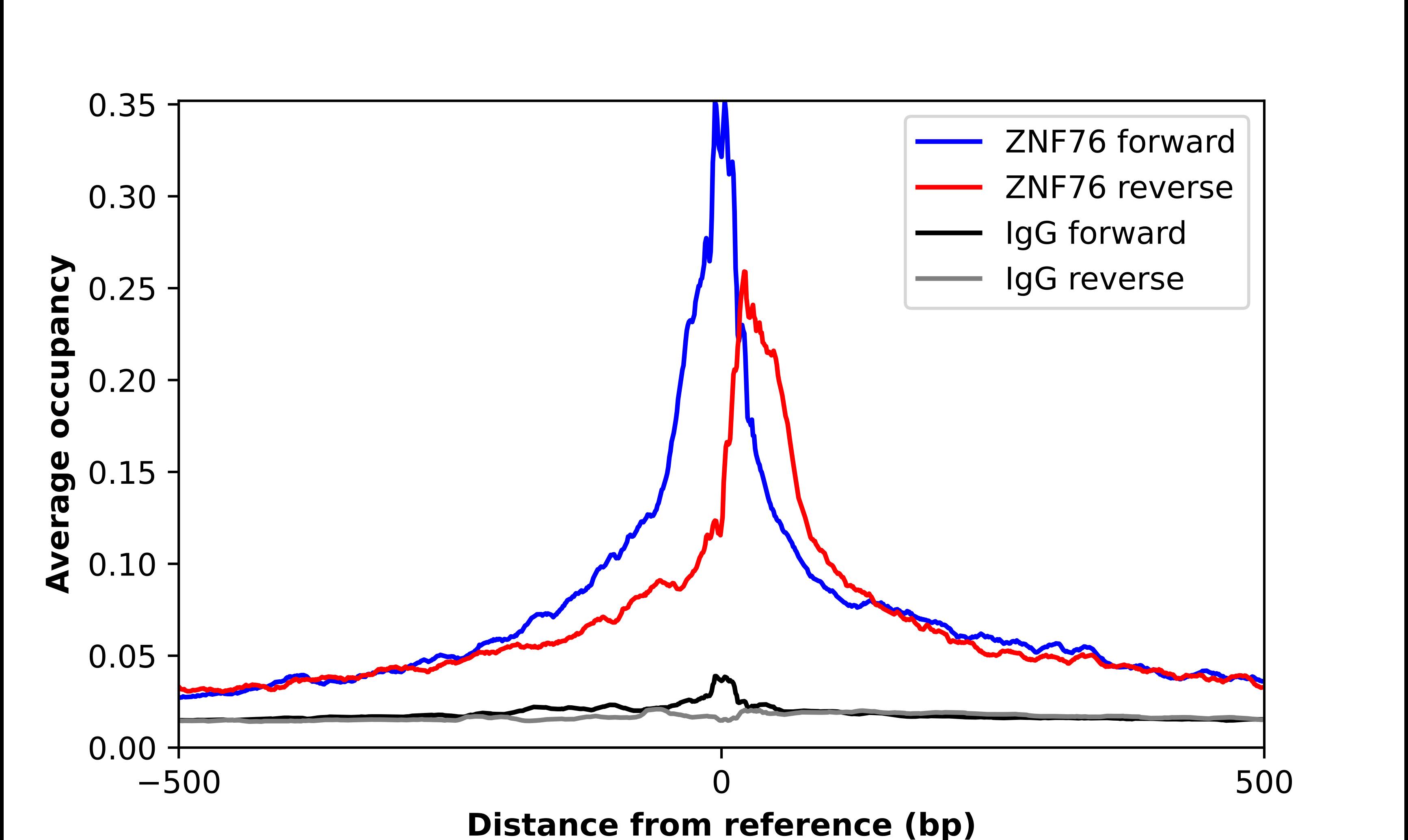 ZNF76 Antibody - BSA Free Chromatin Immunoprecipitation-exo-Seq: ZNF76 Antibody - BSA Free [NBP1-85323]
