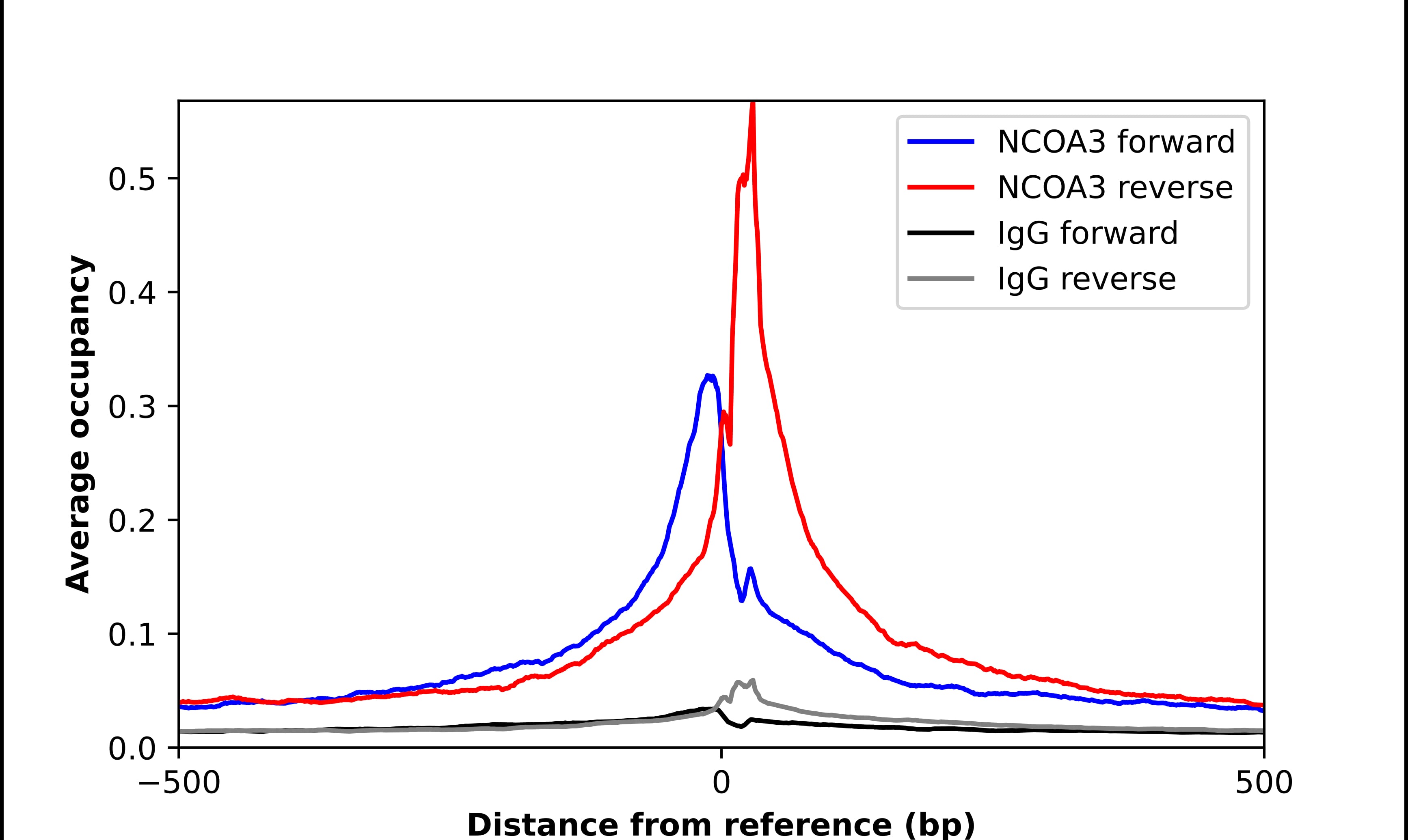 NCOA3/AIB1 Antibody - BSA Free Chromatin Immunoprecipitation-exo-Seq: NCOA3/AIB1 Antibody - BSA Free [NBP1-90256]