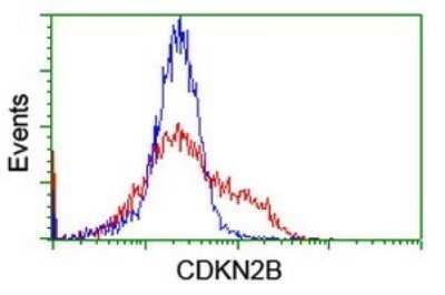 Flow Cytometry: p15INK4b/CDKN2B Antibody (OTI3B6) - Azide and BSA Free [NBP2-73184]
