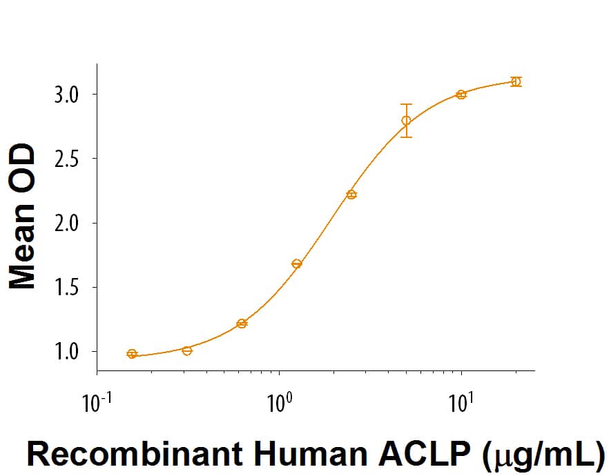 Recombinant Human ACLP His-tag Protein Binding Activity