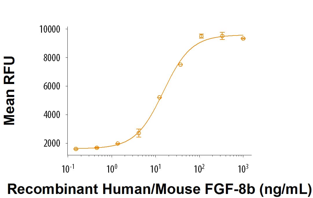 Recombinant Human/Mouse FGF-8b Protein Bioactivity