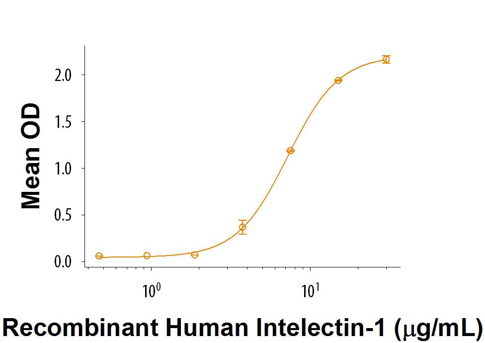 Recombinant Human Intelectin-1/Omentin Protein Bioactivity