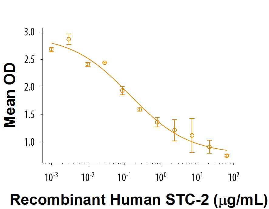 Recombinant Human Stanniocalcin 2/STC-2 Protein Bioactivity