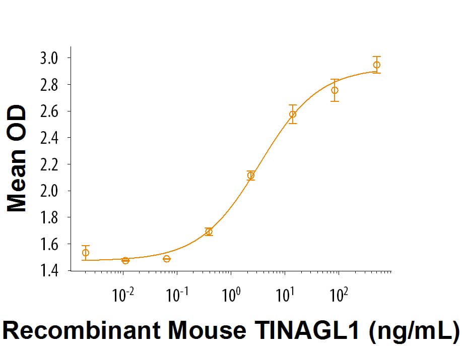 Recombinant Mouse TINAGL1 Protein Bioactivity