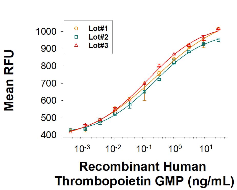 Recombinant Human Thrombopoietin GMP Protein Bioactivity