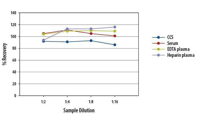 Simple Plex Human VEGF-A Assay Linearity (Sample Diluent SD06)