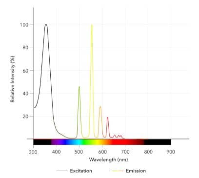 CoraFluor™ 2, amine reactive Dye Spectra