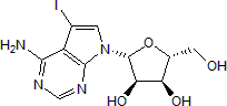 Potent adenosine kinase inhibitor; also inhibits nucleoside transporters and a range of other kinases