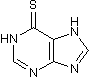 Purine analog; inhibits DNA and RNA synthesis
